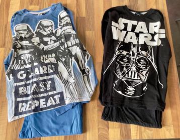 2 Star Wars pyjama's maat 134-140