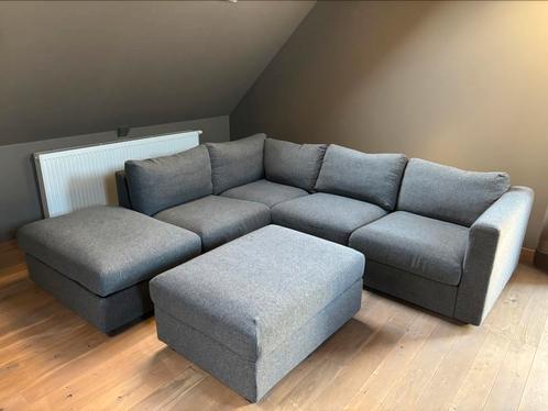 Zetel Vimle Grijs, Huis en Inrichting, Zetels | Complete zithoeken, Zo goed als nieuw, Ophalen