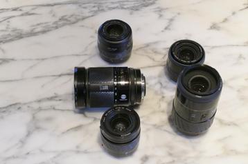 Minolta 5 AF lenzen beschikbaar voor biedingen