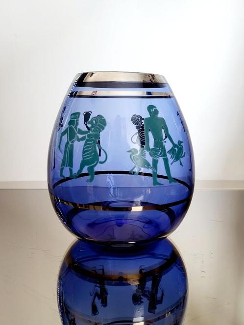 vase en verre Booms Paul Heller, Antiquités & Art, Antiquités | Verre & Cristal, Enlèvement ou Envoi