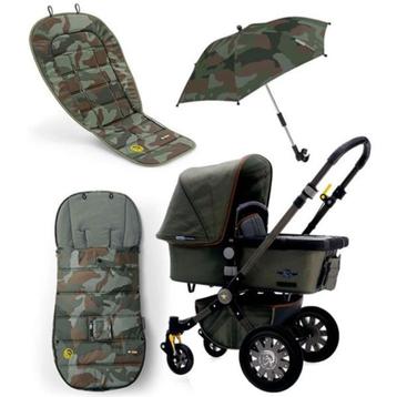 Bugaboo kinderwagen set. Limited edition diesel camouflage, Poussette combi, Bugaboo, Comme neuf, Avec siège auto