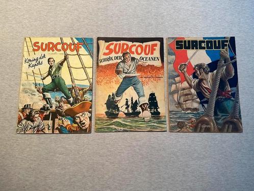 Surcouf 1 t/m 3 - Volledige reeks eerste druk -  (1952/1953), Boeken, Stripverhalen, Zo goed als nieuw, Complete serie of reeks