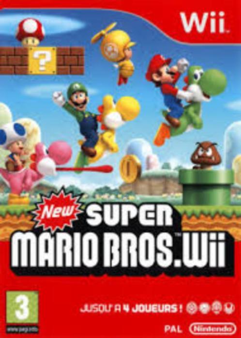 Jeu Wii New Super Mario Bros., Consoles de jeu & Jeux vidéo, Jeux | Nintendo Wii, Utilisé, Plateforme, 3 joueurs ou plus, À partir de 3 ans
