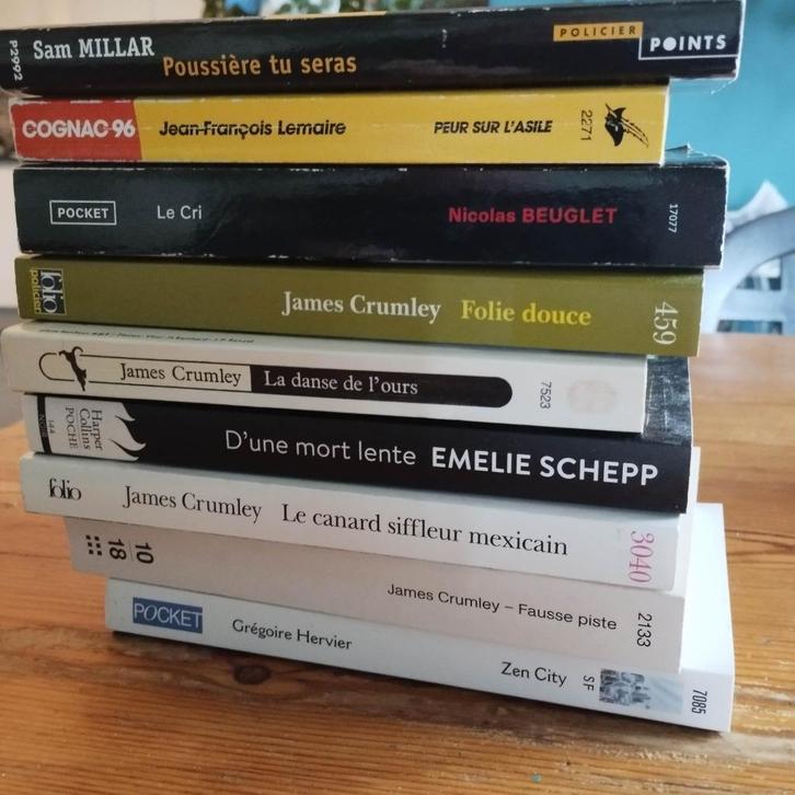 Lot de  8 romans policiers thriller, Boeken, Detectives, Gelezen, Ophalen of Verzenden