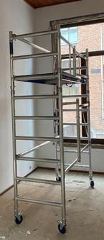 TE HUUR STELLING, Doe-het-zelf en Bouw, Ophalen of Verzenden, Gebruikt, Rolsteiger of Kamersteiger, 2 tot 5 meter