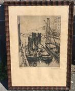 Eau forte marine signe désire naeyaert, Antiek en Kunst, Kunst | Etsen en Gravures, Ophalen of Verzenden