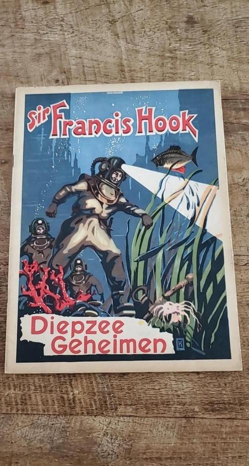 Sir Francis Hook - Diepzee geheimen eerste druk 1948 zgst, Boeken, Stripverhalen, Gelezen, Eén stripboek, Ophalen of Verzenden