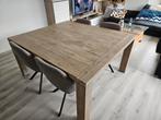 houten tafel 160cm-140cm, Ophalen, Scancinavisch, Vierkant, Zo goed als nieuw