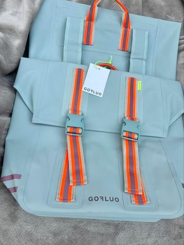 NIEUW GOFLUO 46L stylische dubbele fietstas SKY BLUE 150€ beschikbaar voor biedingen