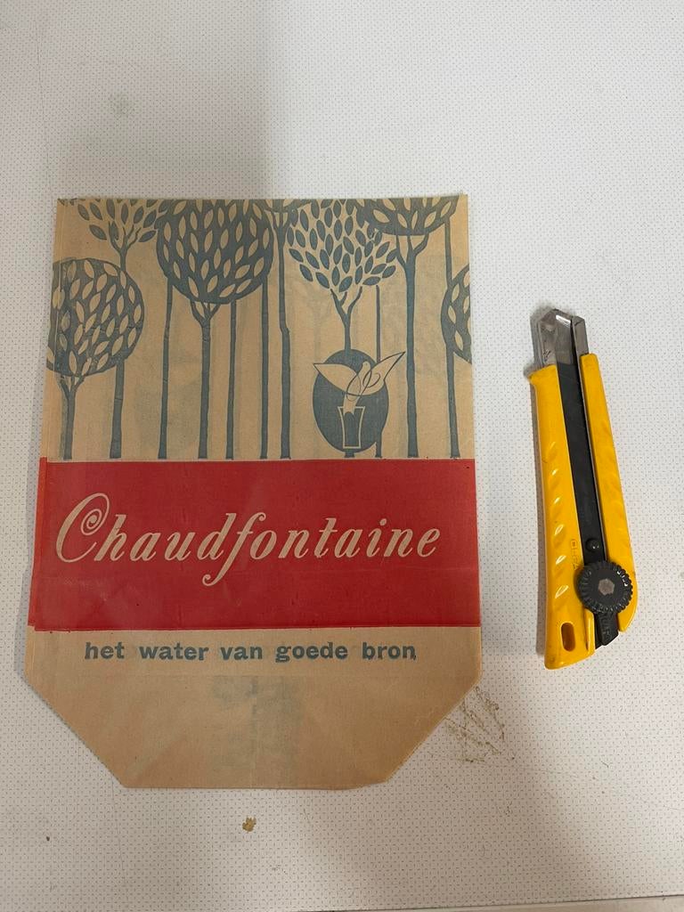 Chaudfontaine rood papier zak, Collections, Marques & Objets publicitaires, Enlèvement ou Envoi, Comme neuf