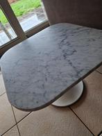 Table basse exclusive en marbre blanc avec cadre laqué blanc, Maison & Meubles, Tables | Tables de salon, Moins de 50 cm, Rectangulaire