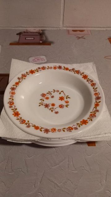 6 assiettes creuses Arcopal Scania  beschikbaar voor biedingen