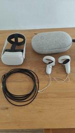 Meta Quest 2 256GB + Elite Strap + Travel Case + Link Cable, Games en Spelcomputers, Virtual Reality, Ophalen, Zo goed als nieuw