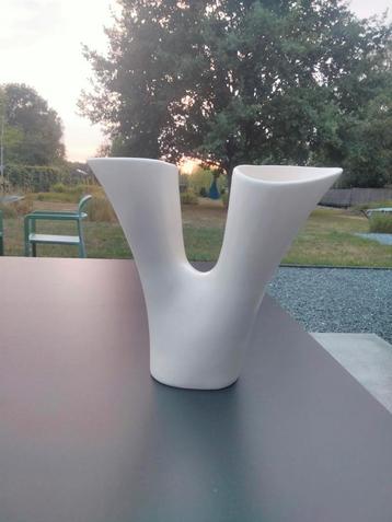 1950s vintage vaas keramiek Modernist Belgium  beschikbaar voor biedingen