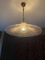 Vintage Murano glazen lamp messing hanglamp uit de jaren 70, Huis en Inrichting, Lampen | Hanglampen, Murano, Zo goed als nieuw