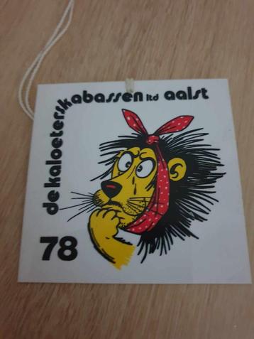 Carnaval Aalst medaille De Kaloeterskabassen 1978