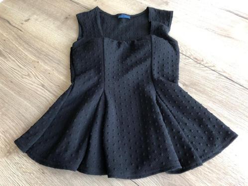 Peplum top zwart / Small, Kleding | Dames, Topjes, Zo goed als nieuw, Maat 36 (S), Zwart, Zonder mouw, Ophalen of Verzenden