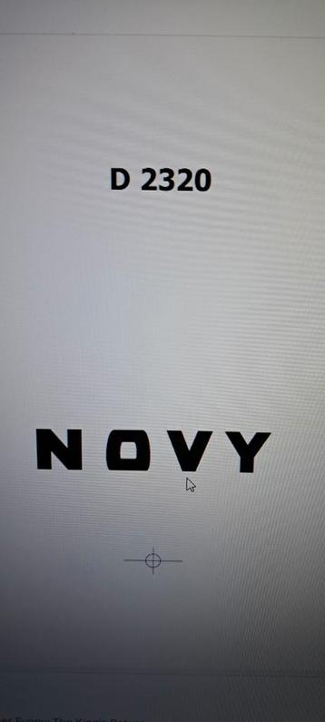 Novy oven beschikbaar voor biedingen