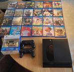 Te koop: PS4 met 24 games en nieuw bakje, Ophalen, Gebruikt, PlayStation 4, Draadloos