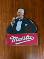Reclamebord Maëstro Sigaren in Karton, Ophalen of Verzenden, Gebruikt, Reclamebord