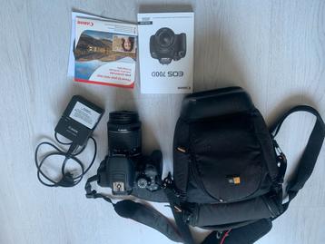 Canon spiegelreflex 700D, inclusief lens 18-55mm en tas beschikbaar voor biedingen