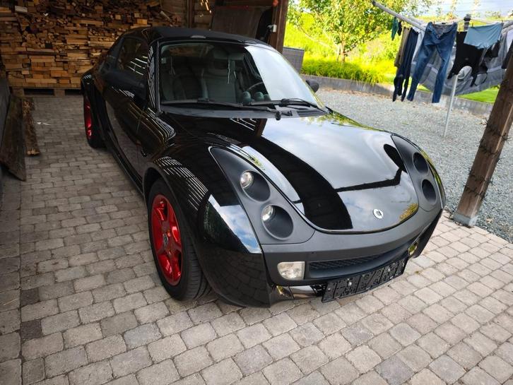 Smart 452 roadster, Auto's, Smart, Particulier, Roadster, Benzine, Euro 3, Coupé, 2 deurs, Automaat, Zwart, Zwart, Leder, Achterwielaandrijving