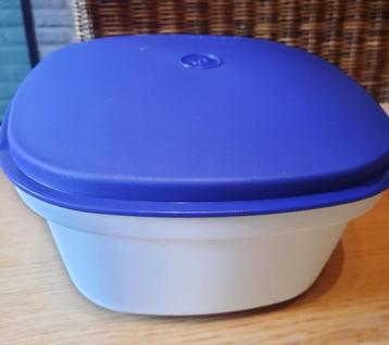 Serveerwonder-stomer blauw/wit tupperware NIEUW, Enlèvement, Neuf, Blanc