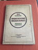 Habitations Modernes Architecte E. Dufossez 40 planches, Livres, Utilisé, Enlèvement ou Envoi, Architectes