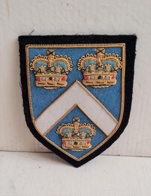 Badge britannique brodé « Royal Jubilee », Collections, Objets militaires | Général, Autres, Enlèvement ou Envoi
