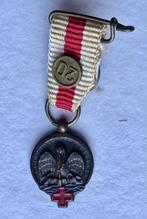 Mini médaille de la Croix-Rouge néerlandaise des années 1930, Collections, Armée de terre, Enlèvement ou Envoi, Ruban, Médaille ou Ailes