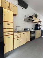Retro keuken (incl. Afwasmachine), Huis en Inrichting, Keuken | Complete keukens, Ophalen, Gebruikt, Geel, Enkelwandige keuken
