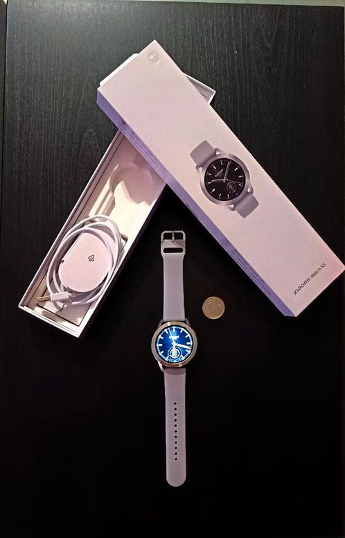 Montre Xiaomi S3 argentée  Jamais utilisée., Bijoux, Sacs & Beauté, Montres connectées, Neuf, Argent, GPS, Enlèvement