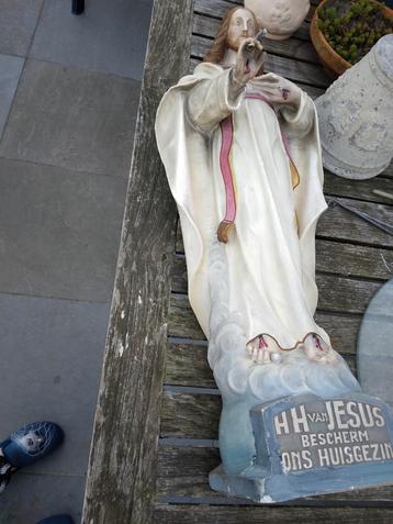 Plaasteren beeld speciale h hart 74 cm  beschikbaar voor biedingen