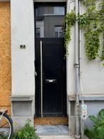 Zwarte aluminium voordeur deur, Doe-het-zelf en Bouw, Deuren en Vliegenramen, Ophalen, Gebruikt, Glas