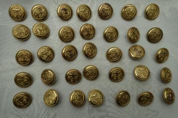 35 vintage knopen anker 26 mm verkoperd metaal beschikbaar voor biedingen