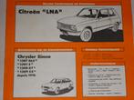 revue technique citroen LNA 2 cylindres de 1978-1982, Ophalen of Verzenden