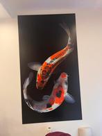 Panneau illustration KOI support metal et vernis mat, Comme neuf, Enlèvement, 200 cm ou plus, Rectangulaire