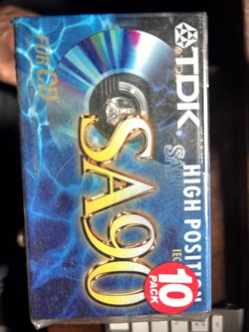 K7 audio TDK SA90 NIEUW X 10  beschikbaar voor biedingen