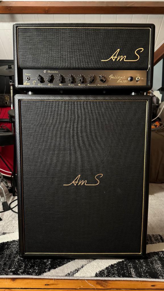 AmS Amplifiers Bass 120 Custom + 2x10 oversized, Muziek en Instrumenten, Versterkers | Bas en Gitaar, Zo goed als nieuw, Gitaar