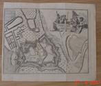 Gravure plan fortifications Audenarde Harrewijn env1750, Enlèvement ou Envoi