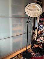 Staanlamp Halogeen Zwart, Huis en Inrichting, Lampen | Vloerlampen, Ophalen, Gebruikt, Metaal, Modern