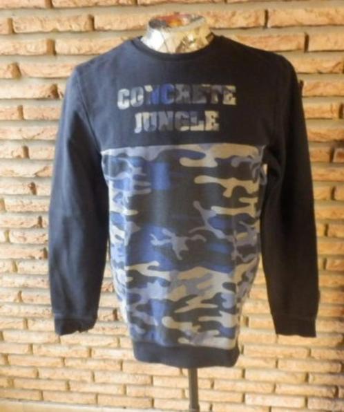 (8)- sweat homme t.M bleu - clockhouse -, Kleding | Heren, Truien en Vesten, Zo goed als nieuw, Maat 48/50 (M), Blauw, Ophalen of Verzenden