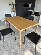 Houten eettafel - 130 x 78 cm, Maison & Meubles, Tables | Tables à manger, Comme neuf, Autres essences de bois, 100 à 150 cm, Rectangulaire