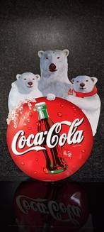 Coca cola reclame bord in plastiek., Ophalen