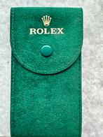 Rolex te koop nieuw groen suède reistasje, Nieuw