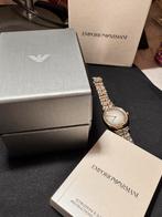 Armani vrouwen horloge, Handtassen en Accessoires, Horloges | Dames, Ophalen of Verzenden, Zo goed als nieuw, Leer
