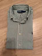 Groen gestreept hemd Ralph Lauren L, Kleding | Heren, Overhemden, Ralph Lauren, Ophalen of Verzenden, Halswijdte 41/42 (L), Gedragen