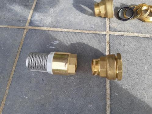 Socarex koppelingen 1duim + terugslagklep. Nieuw, Tuin en Terras, Waterpompen, Nieuw, Bronpomp, Ophalen of Verzenden