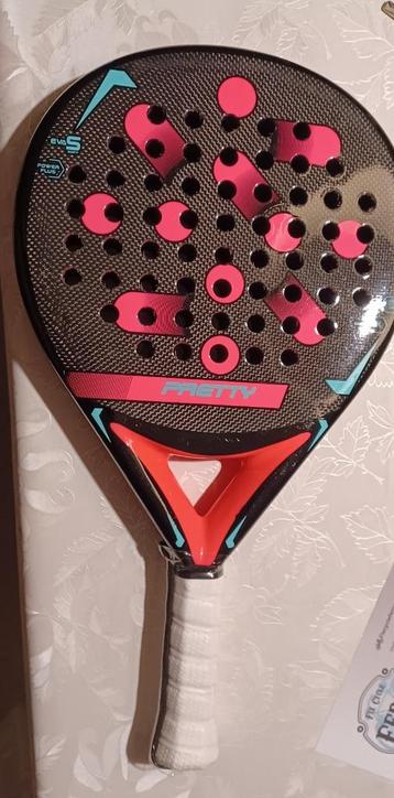 PADL PRETTY:  Padelracket voor volwassenen, zwart/Roos beschikbaar voor biedingen