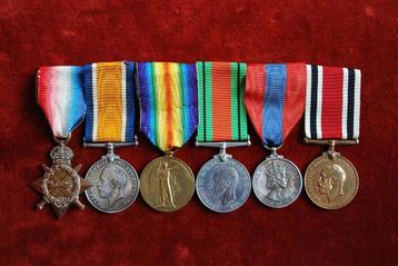 medailles WO1 2e battalion Royal Irish Fusiliers beschikbaar voor biedingen